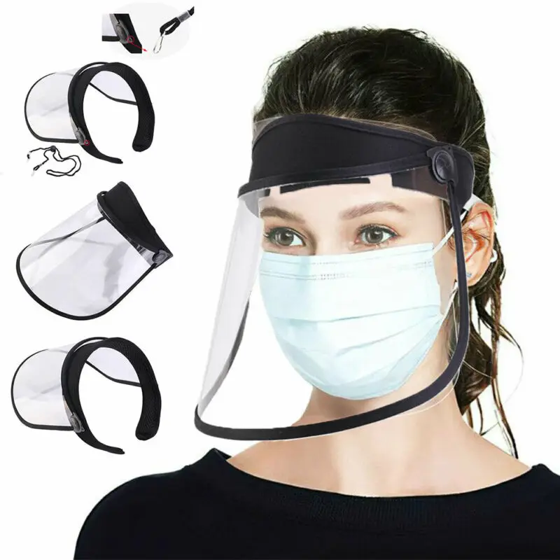 

Anti Droplet Dust-proof Protect Face Covering Hat Visor Shield Transparent Hot Sale Caps B