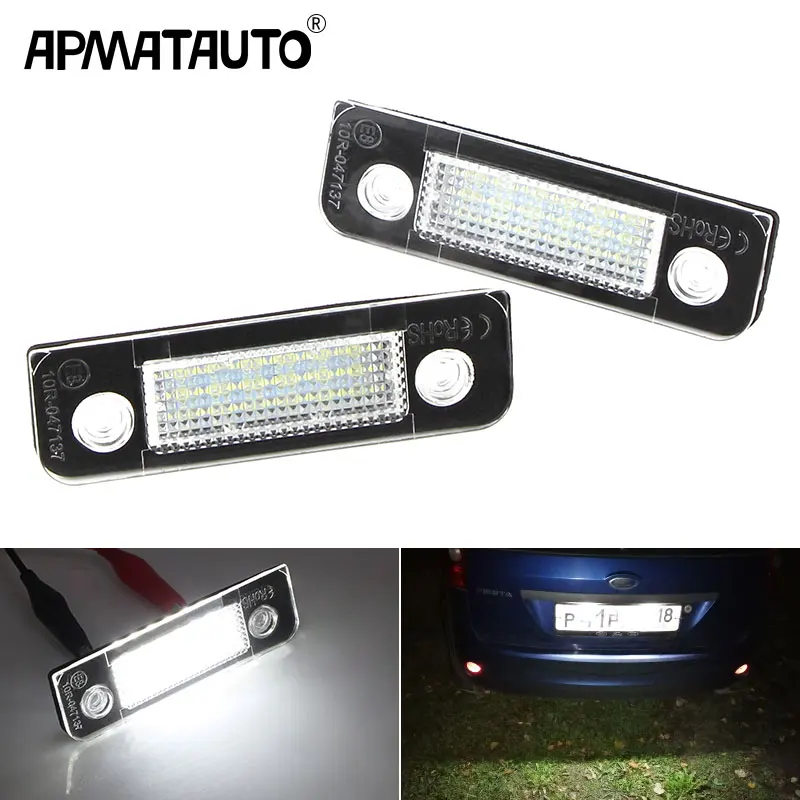 

2Pcs CANbus No Error Car Led Number License Plate Light Lamp For Ford Fiesta MK5 2001-2008 Fusion 2001-2011 Mondeo MK2 1996-2000