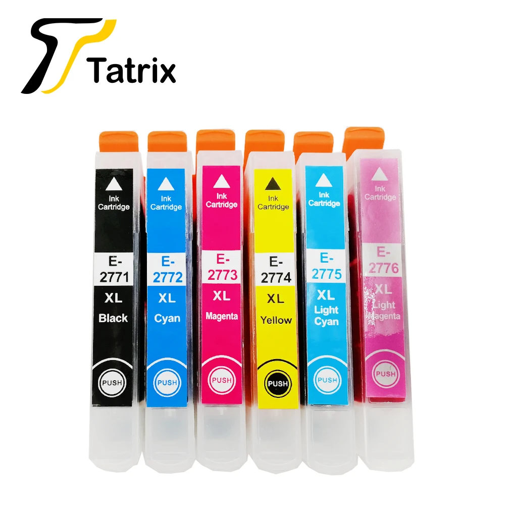 Tatrix для Epson 6PK T2771 T2776 чернильный картридж принтера Expression фото графический планшет