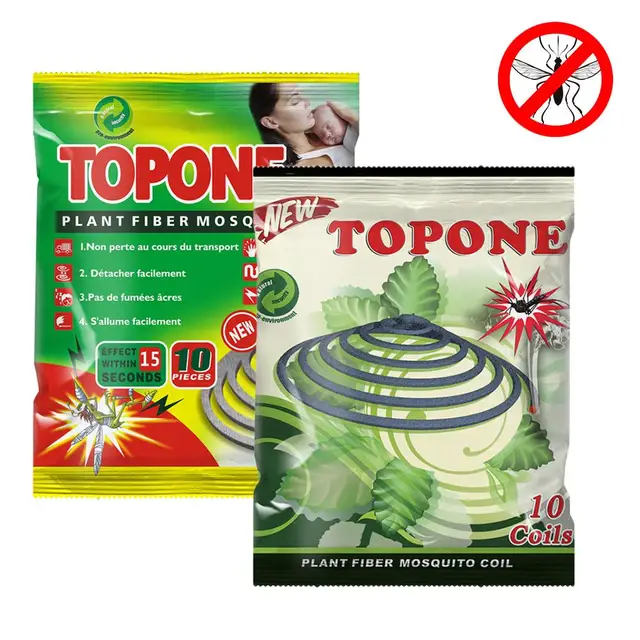 10Db/Tétel Természetes Bambuszpép Szúnyog Tekercs Szúnyogriasztó Tekercses Füstölő Égő Szúnyogok Ölése Otthoni Utazási Túrázáshoz Kempinghez
