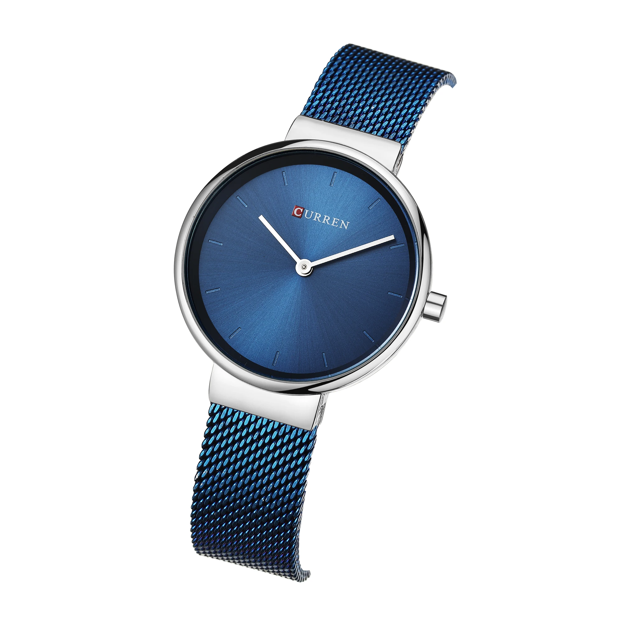

CURREN Women Watch Simplicity Modern Quartz Wrist Watch Blue Stainless Steel Waterproof Elegant Reloj Mujer Valentine's Day Gift