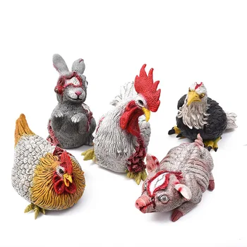 

Popular Halloween Horror animal decoration props ghost house bar bleeding wound animal ornaments