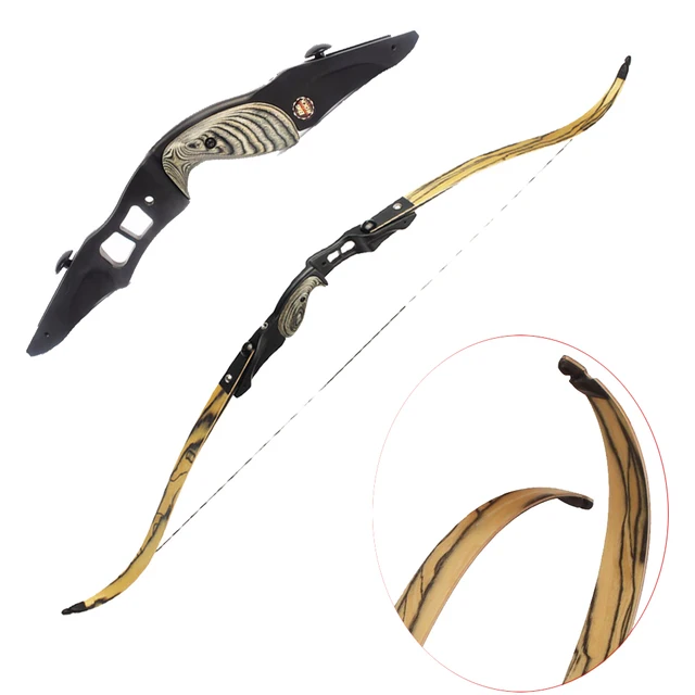  US $252.98 Black Yellow inches Riser Traditional Inches American Hunting with 