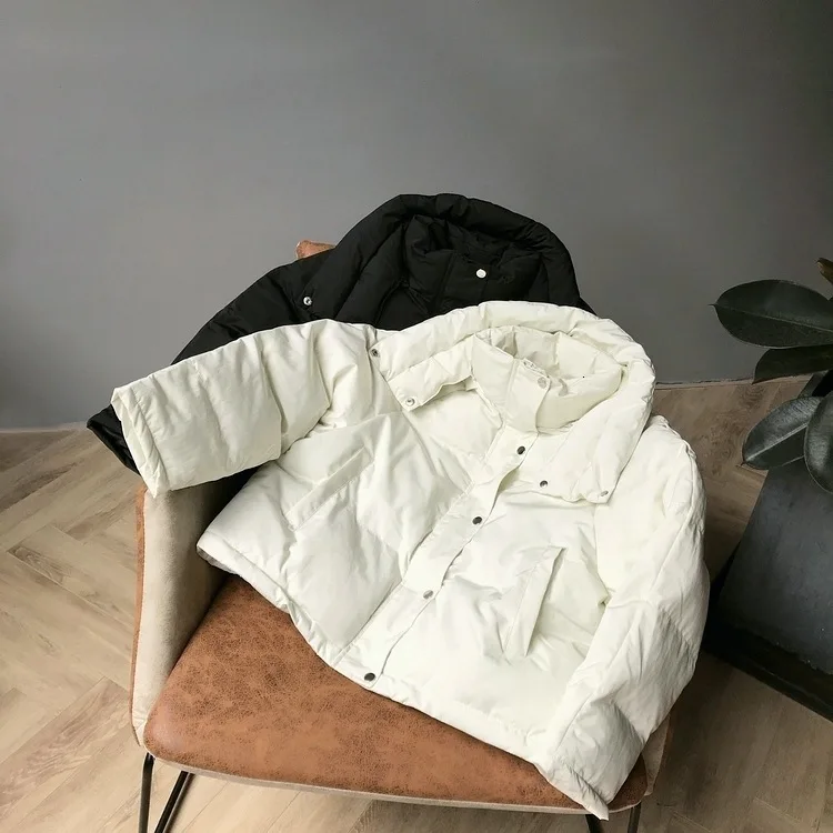 Одежда из хлопка, Женская куртка, зима, свободное плотное пальто с двойным воротником, однотонное хлопковое пальто, толстая стеганая хлопковая одежда для женщин