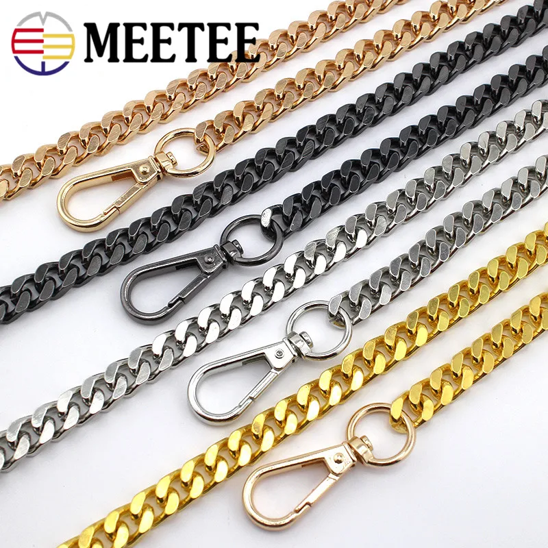 

Meetee 1pc Metal Bag Chain Bag Decoration Hanging Buckle Chain Tape DIY Handle Shoulder Crossbody Handbag Material