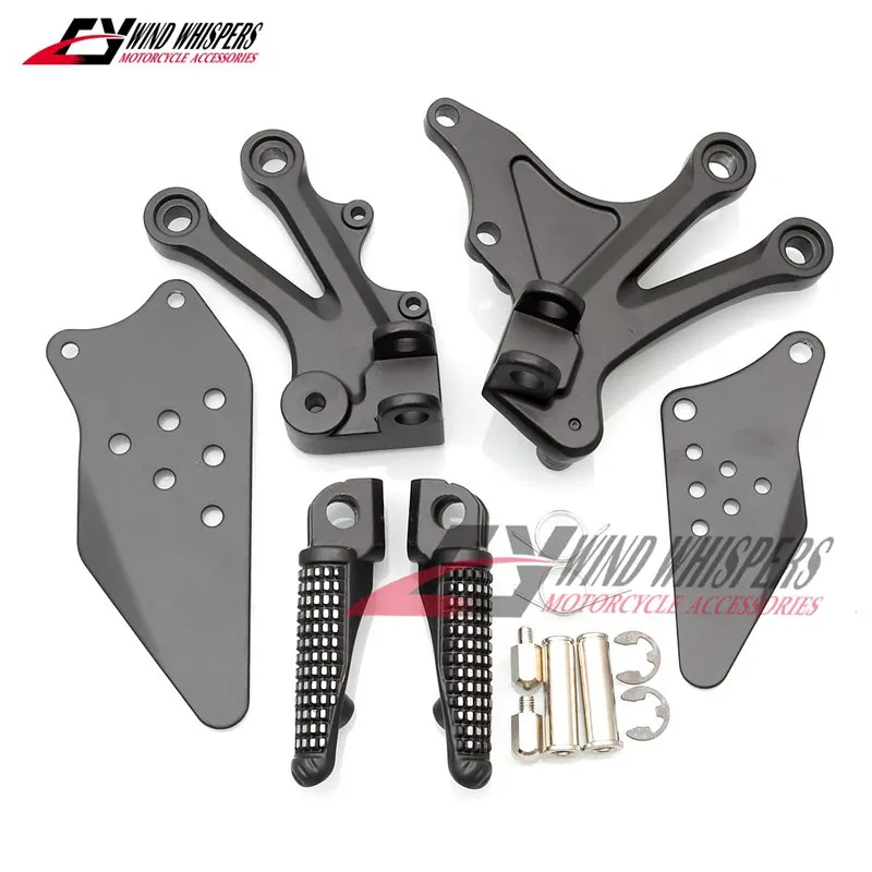 Motorcycle Front Footrests Foot pegs tripod Pedal stent assembly For Kawasaki Ninja ZX10R ZX 10R ZX-10R 2004 2005 05 04 | Автомобили и