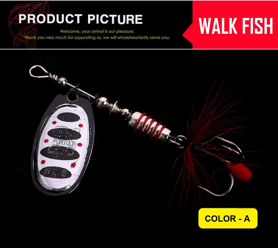 WALK FISH 3 шт./лот Fising Приманка Размер 2,5 приманка для спининга 5,1 г перо соленой воды приманка с тройными крючками воблеры