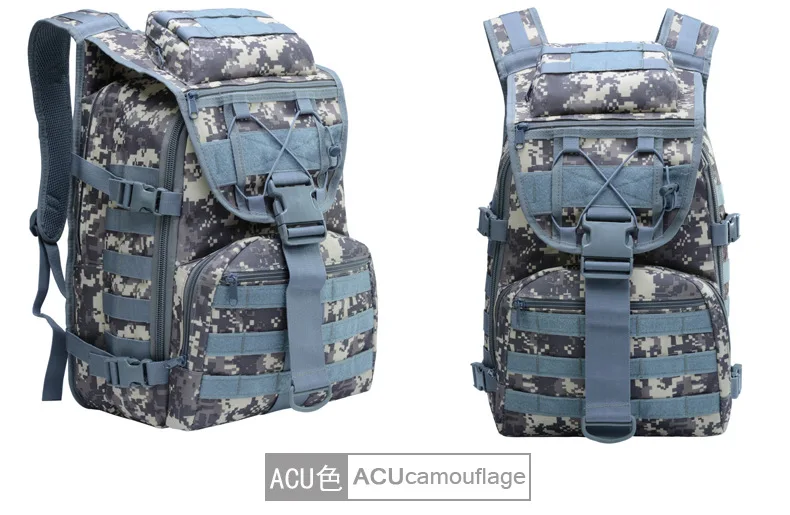 Outdoor Camouflage Backpack Ultra Large Capacity Men And Women Camping Multi-functional Tactical Backpack X7 Swordfish