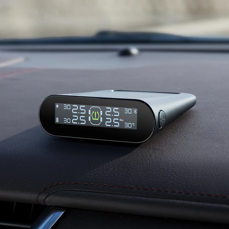  Xiaomi 70mai Car Tire Pressure Monitor Tpms Solar Power USB Android 70 Mai Tire Testing Car Sensors