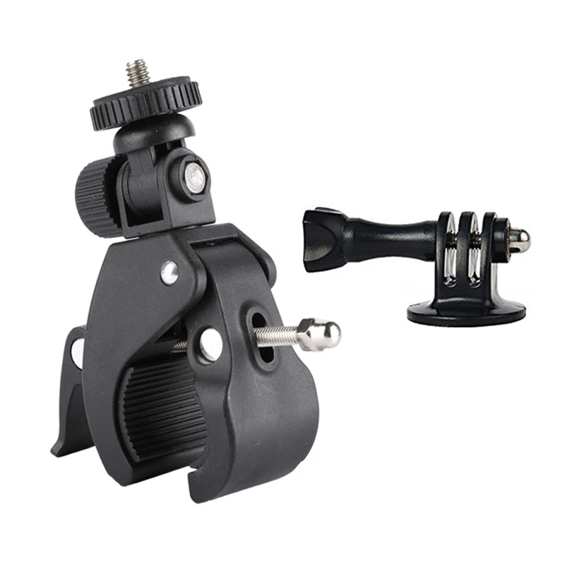 Support Guidon Vélo Moto pour Gopro Hero 11 10 9 8 - Pince Trépied 1/4 Pouce