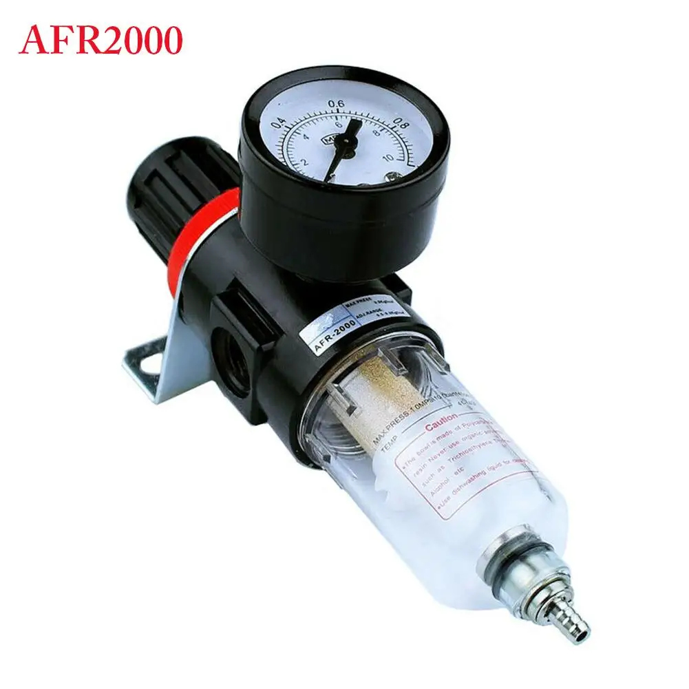 AFR-2000 Air Filter Regulator Moisture Trap Pressure Gauge Compressor 