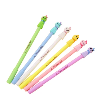 

ZHUTING 6pcs 0.38mm Sunny Doll Gel Ink Pen Office School Supplies Students Children Gift