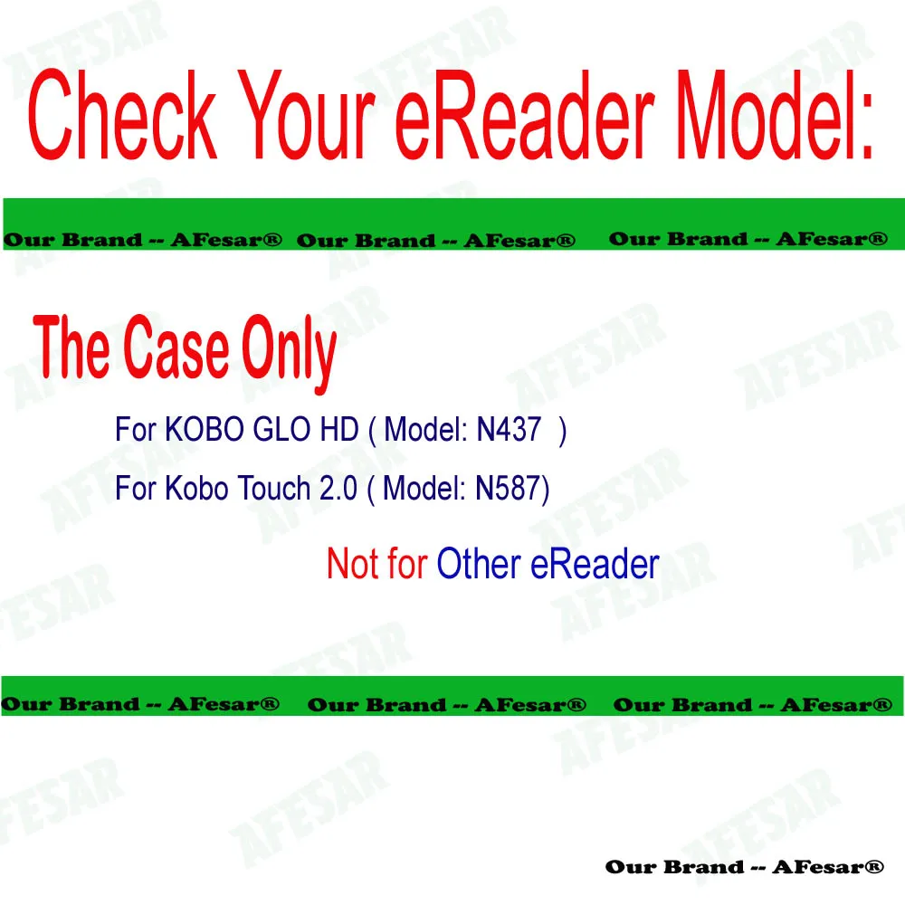 Book Cover Case for Kobo Glo HD 6.0