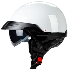 2020 Ретро Moto rcycle шлем скутера Винтаж с открытым лицом DOT утвержден