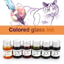 Цветная чернильная Стеклянная Ручка чернильная Золотая пудра неуглеродные чернила граффити для настольных занятий аксессуары Простая Офисная каллиграфия