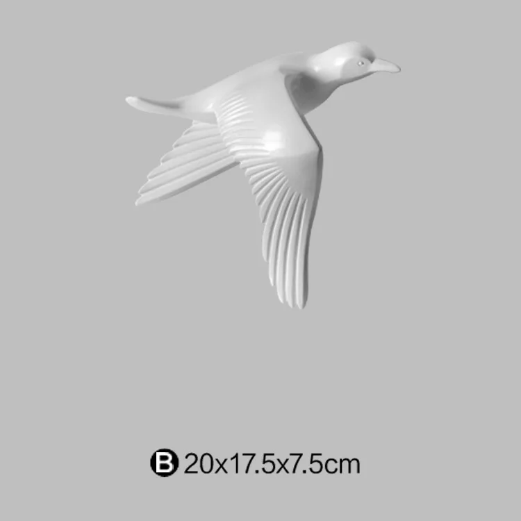 Скандинавские 3D Чайка птица настенные фрески скульптуры украшение дома спальня настенные наклейки гостиная диван ТВ фон подвесной Декор - Цвет: E2