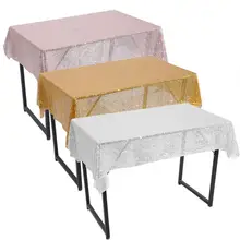 Одноразовая скатерть 100*150 см для свадебной вечеринки, кухонная скатерть, Декоративная скатерть JS с круглым узором