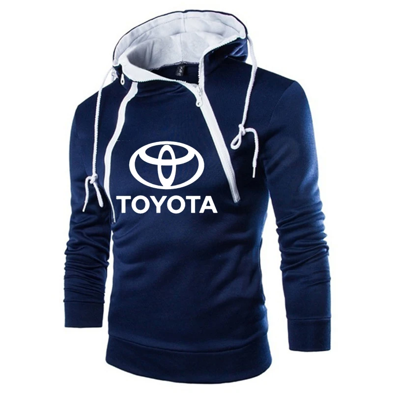 Мужские толстовки с логотипом автомобиля Toyota толстовка принтом на весну и осень