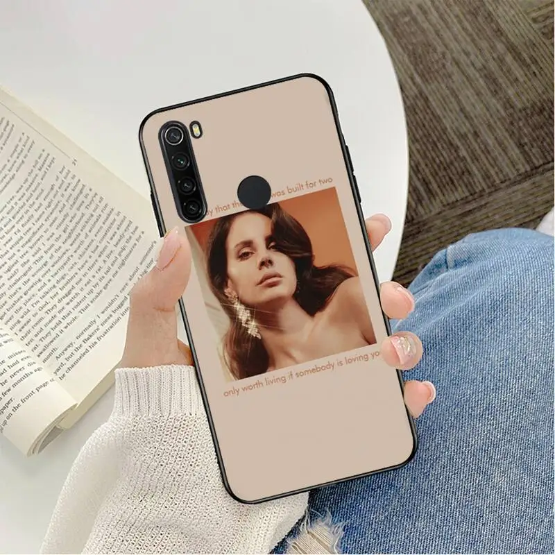 YNDFCNB Sexy singer model Lana Del Rey  Phone Case For Redmi note 8Pro 8T 6Pro 6A 9 Redmi 8 7 7A note 5 5A note 7 case xiaomi leather case hard