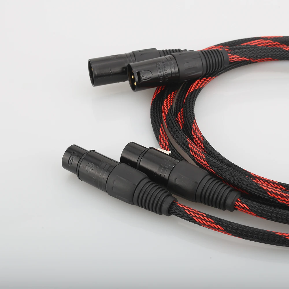 A53 HI End медный XLR сбалансированный аудио кабель 4N OFC 3 Pin 2 папа мама кабель|Кабели VGA|