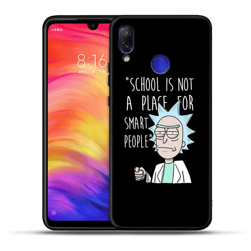 H1372 Аниме Рик и Морти мультфильм аниме чехол для Xiaomi Redmi Note 7 7A 6 Pro 6A 5A Prime Mi A1 5X A2 Lite 6X4X5 плюс Pocophone F1 - Цвет: H1372