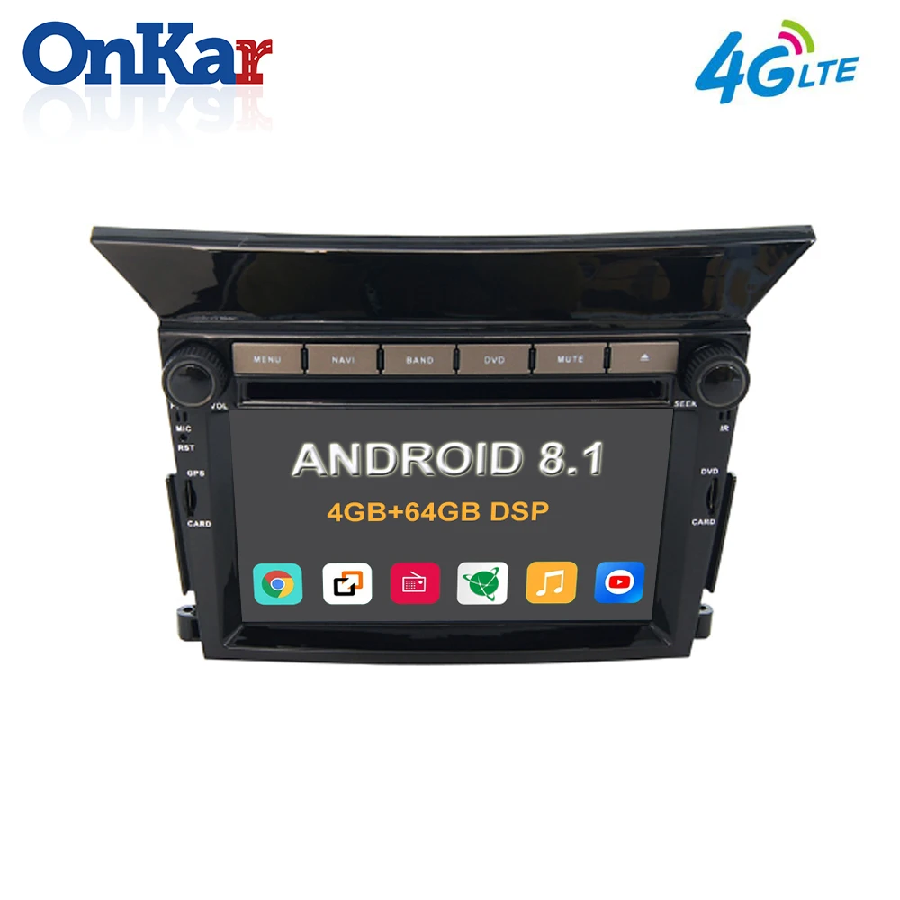 ONKAR 2 Din Android радио для Honda Pilot 2009-2011 с 8 Core 1 RAM 4 Гб ROM 64 Встроенный DSP 4G интернет DVD плеер