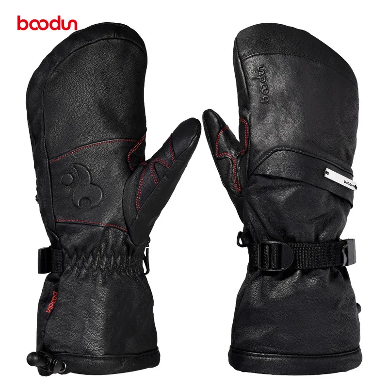 

Touch Screen Skiing Gloves Waterproof Full Finger Leather Sport Gloves Outdoor Cycling Warm Gloves for Men S-XL