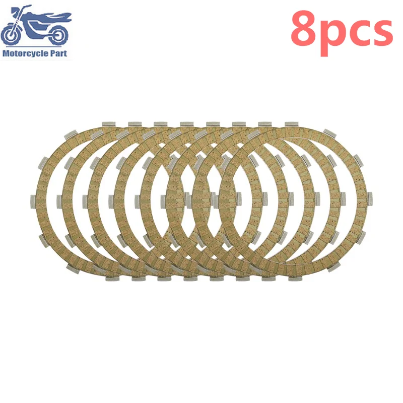 

8pcs Motorcycle Paper Base Friction Clutch Plates Kit For BMW K1200 K 1200 R S GT K1200R K1200S K1200GT 2004 2005 2006 1200cc