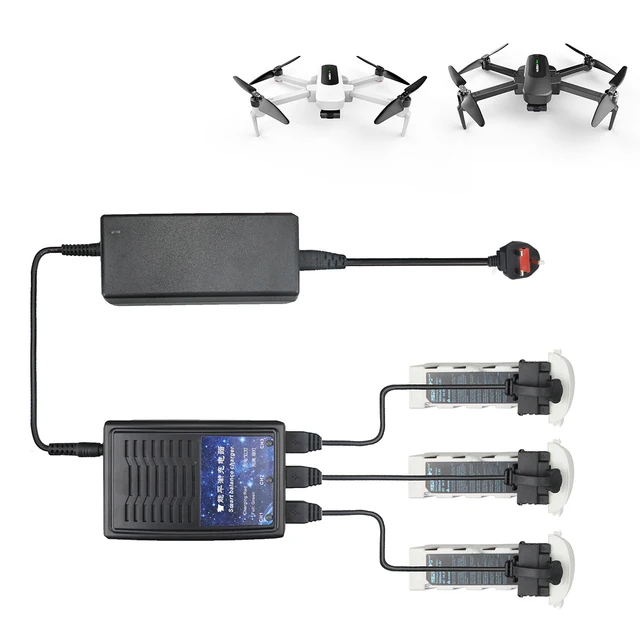 $51.03  HOBBYINRC 3-in-1 Parallel Battery Chargers Smart Balance Charger for Hubsan Zino/Zino Pro Drone - U