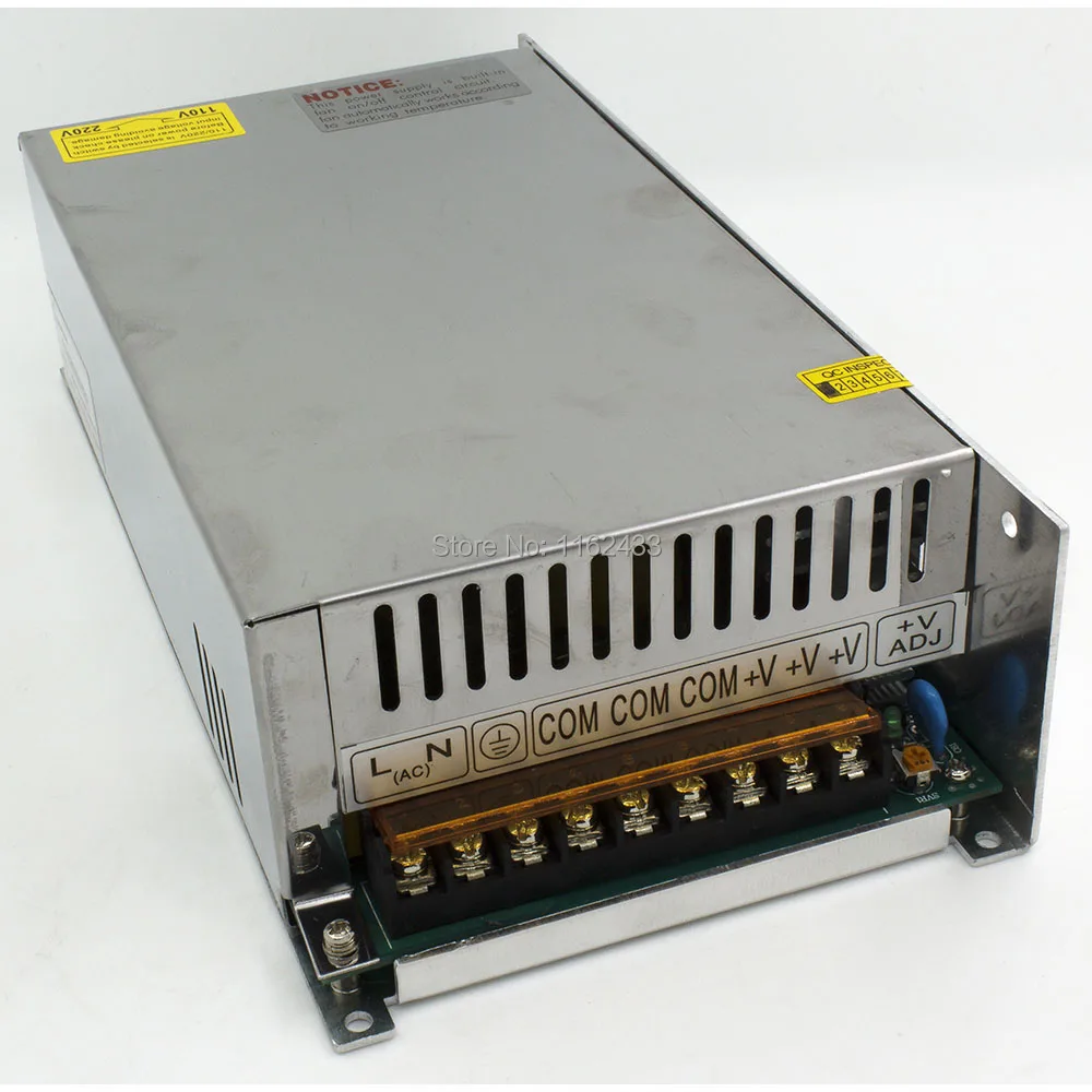 S-500-36 500 Вт 36VDC 13.8A одногрупповое переключение источника питания AC 110В/220В к DC 36В |