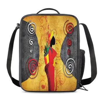 

THIKIN 2020 African New Style Lunch Bags for Women Children Picnic Lunchbag Creative Food Box Lancheira Bolsas Para Comida Mujer