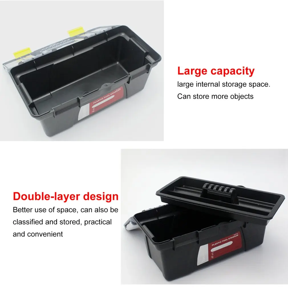 Портативный S/M/L Размер Пластиковый Аппаратный набор инструментов для дома Многофункциональный ремонтный ящик для инструментов автомобильный ящик для хранения Анти-осенняя коробка