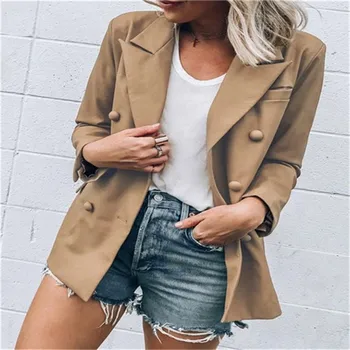 

Women Slim Casual Business Blazer Suit Work Jacket Long Sleeve Coat Outwear Tops Female Jacket Work Office blazer feminino