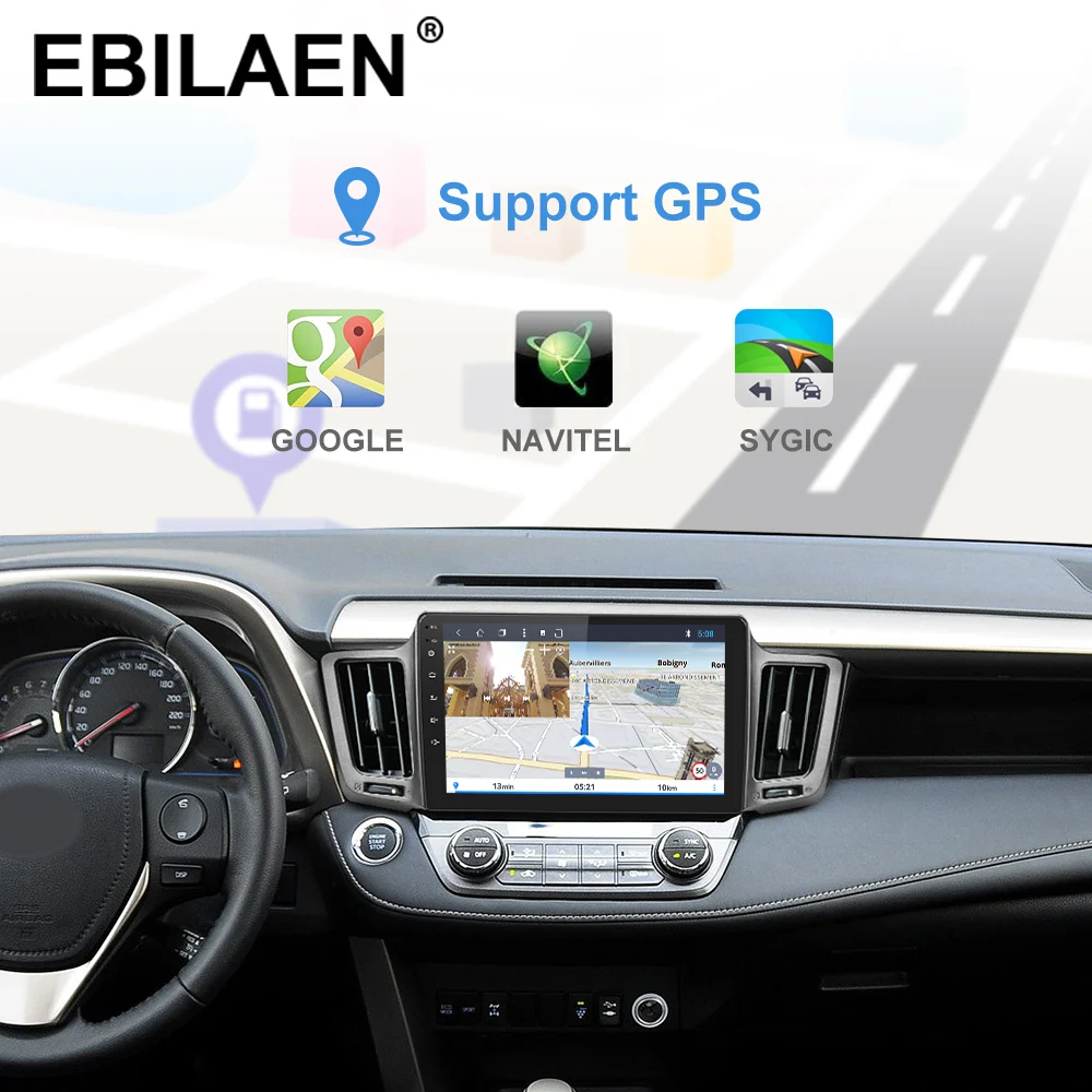 Cheap Car DVD Multimedia player For Toyota RAV4 RAV 4 2013-2017 2Din Android 9.0 Autoradio GPS Navigation Radio Cassette Recorder 3