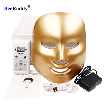 

BeeRuddy LED Facial Mask Photon Therapy 7 Colors Light Skin Care Rejuvenation Wrinkle Acne Removal Face Beauty Spa Tools