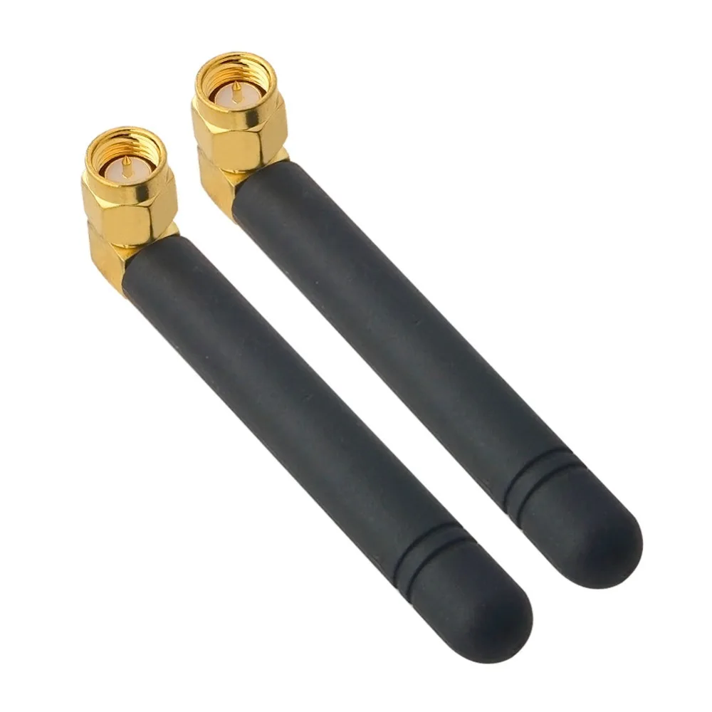 10 шт GSM антенна 900/1800Mhz 2dbi SMA разъем RF коаксиальный разъем правый угол для радиолюбителей