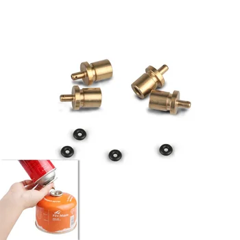 

BRS Outdoor Camping Hiking Stove Butane Canister Gas Refill Adapter Cylinder Tank Gas Charging Copper Switch Tools Accessories