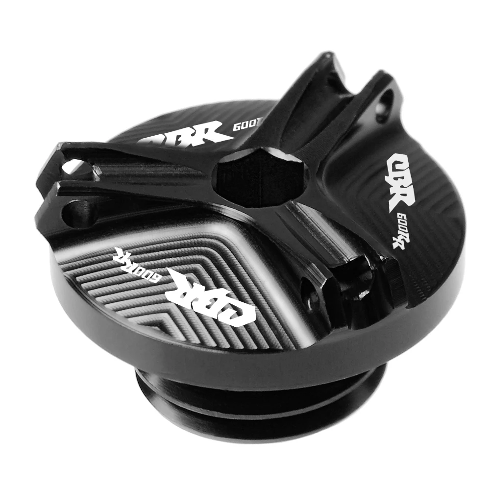 black Для Honda CBR 600RR 2007- 2013 2012 CBR 600RR мотоцикл Алюминий двигатель масляный фильтр чашка Заглушка Крышка винта - Цвет: black
