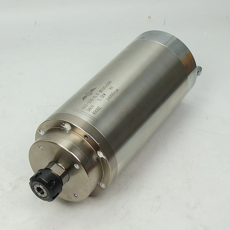 Changsheng 5.5KW фрезерный станок с ЧПУ мотор шпинделя 125 мм* 298 мм ER25 24000 об/мин с водяным охлаждением для фрезерного станка 220 В 380 В