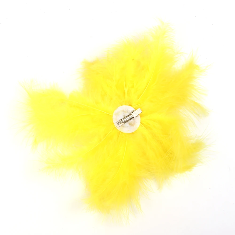 Yellow Chicken Girls Tutu Dress Kids Farm Animal Party Halloween Costume Feather Boas Children Cake Smash Photo Tulle Dress (14)