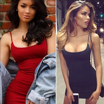 

Summer Women Sexy Bandage Bodycon Dress Slim Mature Fashion Simple Woman Dresses Casual Sleeveless Mini Spaghetti Strap Dress