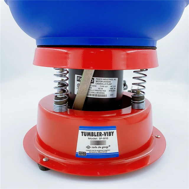 110V/220V 3Kg Capacity Vibratory Rock Tumbler Jewelry Polisher Brass