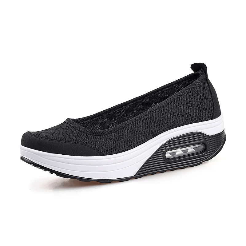 

AliExpress 2019 New Style Summer Versitile Fashion Mesh Shook Air Cushion WOMEN'S Shoes Comfortable And Fresh Breathable Shoes