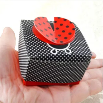 

10pcs Lady Bug Candy Box Wedding Gift Baby Shower Favors Birthday Party Supplies Stationery Container