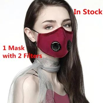 

Double Valve Anti Dust PM2.5 Mouth Mask With 2 Replaceable Filters Mask Anti Pollution Protective Breathable Face Mask