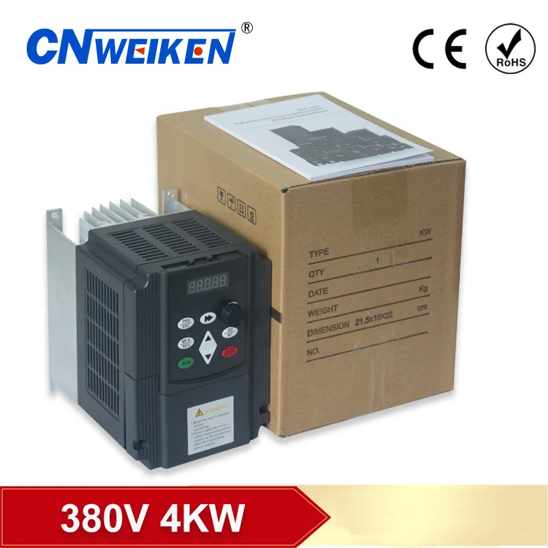 AC 380V 1.5kW/2.2KW/4KW/5.5KW/7.5KW/11KW частотно-регулируемый привод 3-х фазный Скорость инвертор контроллер двигателя с частотно-регулируемым приводом инвертор