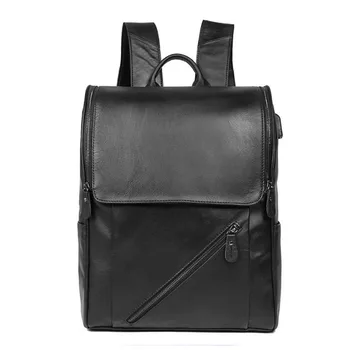 

YILUNXI European and American style male backpack Comfortable Genuine leather virile Computer bag Leisure and fashion man bags