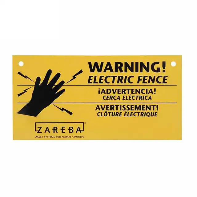 Creative 13cm X 6.6cm for Zareba Electric Fence Warning Sign Personality Car Stickers Scratch proof Windshield Decals