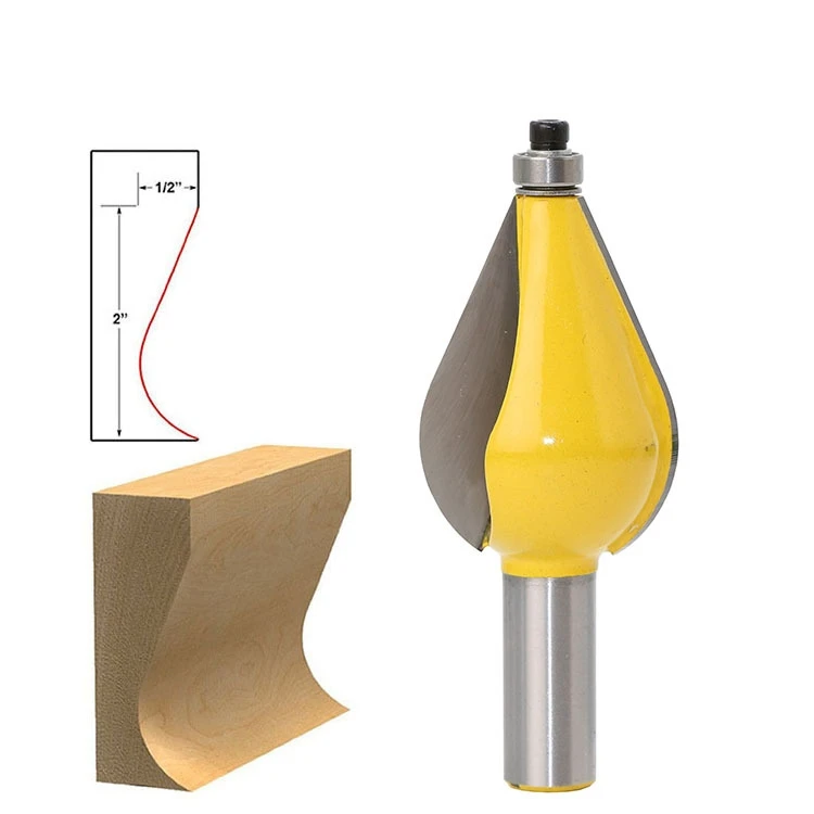 

1PC 1/2" Shank Large Furniture Foot Mold Router Bit Line knife Woodworking cutter Tenon Cutter for Woodworking Tools