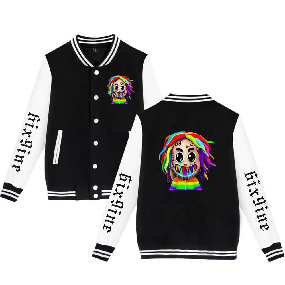Wintet мужские куртки бомберы 2020 Rapper 6ix9ine Gooba бейсбольная куртка Верхняя одежда Harajuku